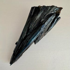 Large Blue Green Vivianite Crystal | 5&quot; Raw Specimen | Rare Mineral Decor | Collector&#39;s Piece | Crystal Display
