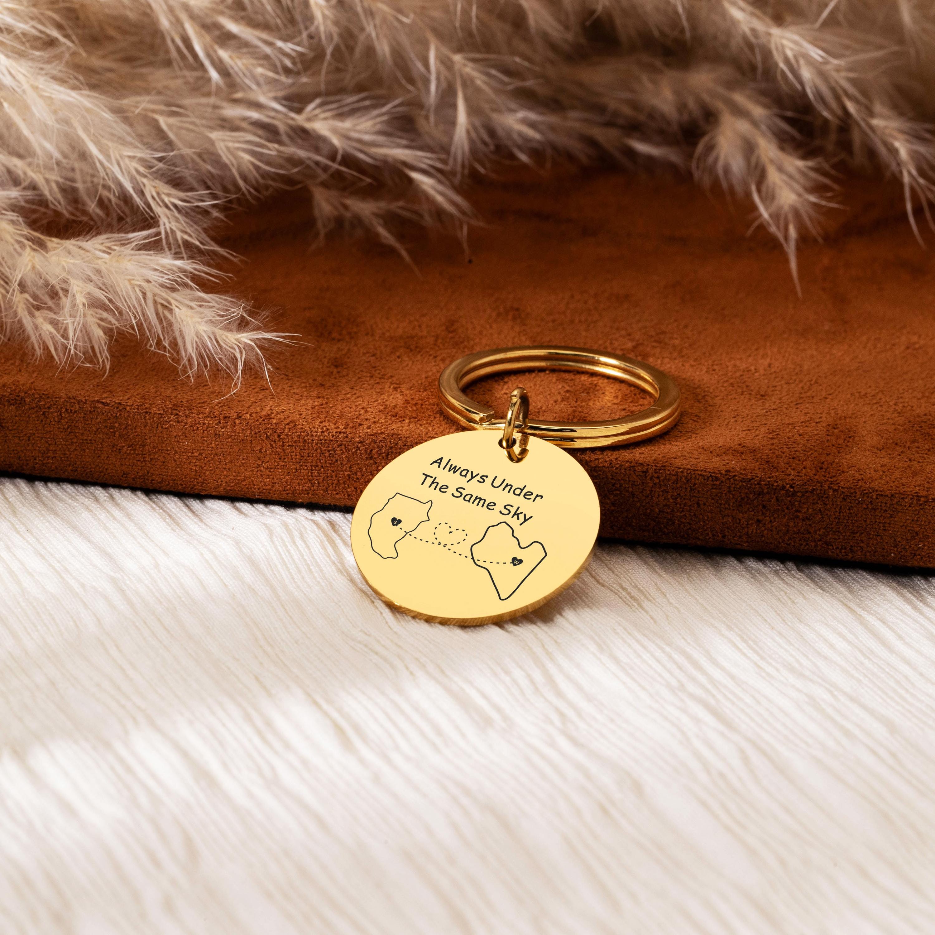 Key Rings Country Personalised Country Keychain, State Keychain, Custom Engraving Text ...
