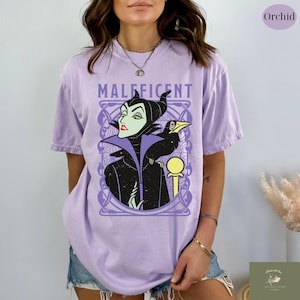 Retro Disney Maleficent Sleeping Beauty Portrait Shirt, Disney Villains T-shirt, Magic Kingdom, Disney Halloween, Disney Trip Tee