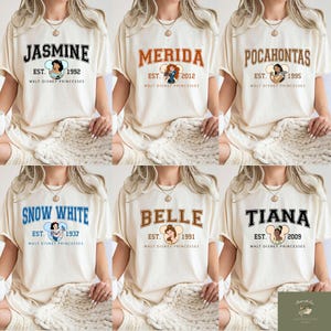 Retro Disney Princess Shirt, Disney Princess Women Tee, Comfort Colors Disney Girl Trip Tee, Disney Group Shirt, Princess Tee