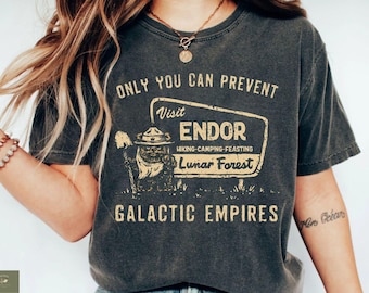 Ewok Star Wars png, Ewok Endor National Park Protect Our Forest png, Vintage Star Wars Forest Camp png, digital download