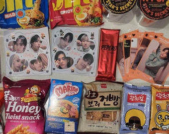 K-Pop Snack Box, Stray Kids Korean Snack Box, SKZ Gifts, Gift for friend, Gift for Stray Kids Fans, K Food, Kpop Lover Gift , Dormitory Gift