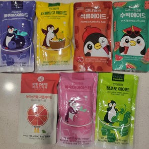 Add On-Korean Fruit Ade Options, Korean Drink, K Food, Korean Snack