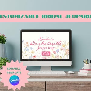 Bridal Party Jeopardy Game, Editable Party Game, Bachelorette Jeopardy, Customizable, Canva, Interactive, Bach Weekend, Bridal Shower, Fun