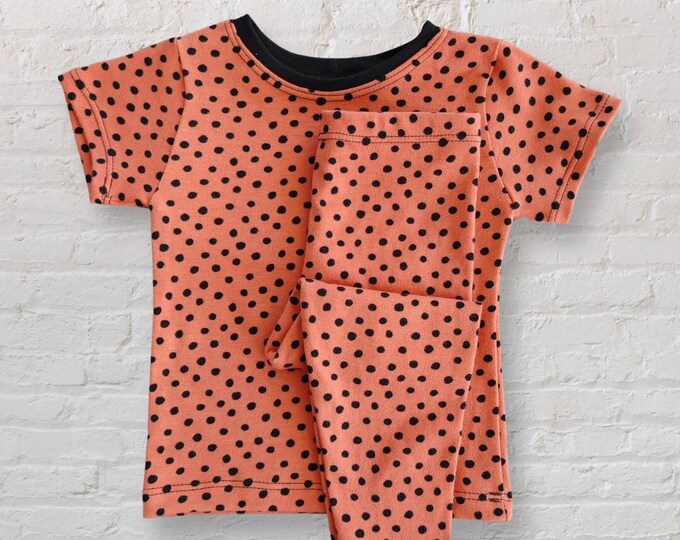 Organic Cotton Pajama Set for Kids, Toddler Sleepwear, Boys and Girls PJs