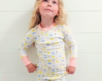 Toddler Pajamas, Kids Organic Cotton Pajama Set, Organic Sleepwear, Gifts for Kids, Long Sleeve Shirt & Pajama Pants