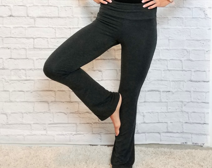 Organic Cotton Bamboo Yoga Pants Loungewear, Summer Leggings, LIGHTWEIGHT