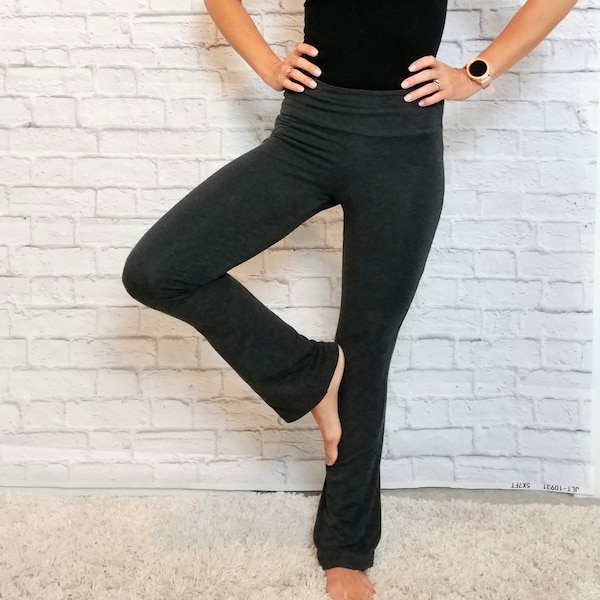 Organic Cotton Yoga Pants, Bamboo Yoga Leggings, Lounge Pants, Loungewear, MOTHERS DAY