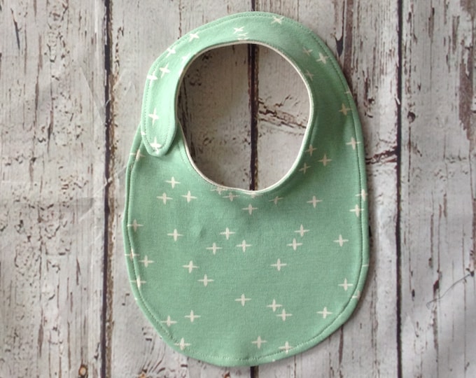 Mint Green Organic Cotton Bib