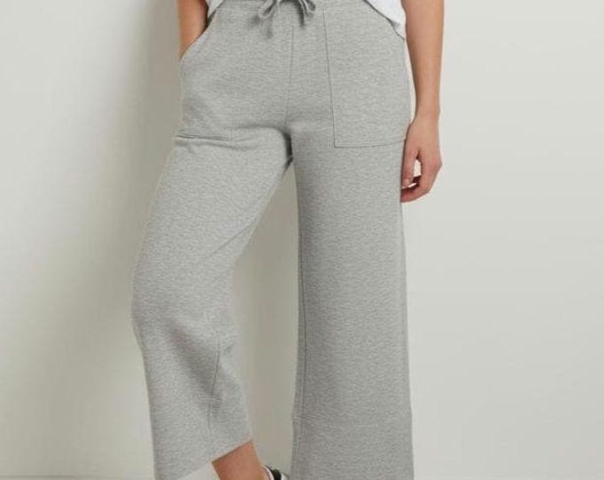 Women's Fleece Wide Leg Cropped Pants
