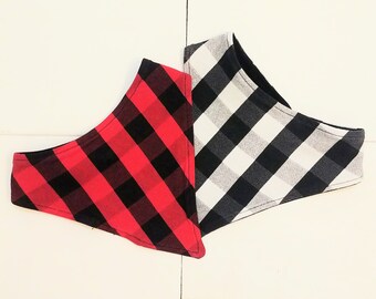 Buffalo Plaid Bandana Bib