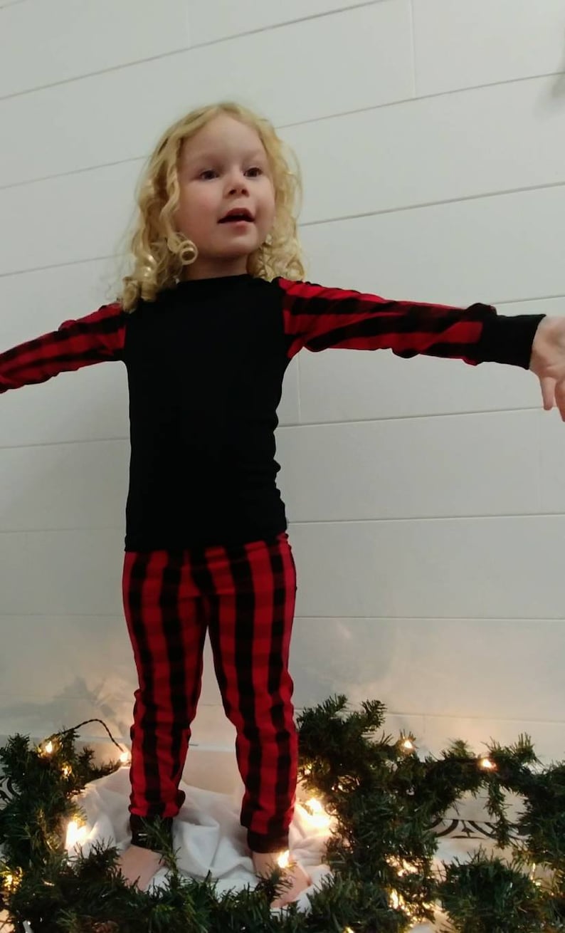 Buffalo Plaid Christmas Pajamas Matching Family Pajamas Etsy