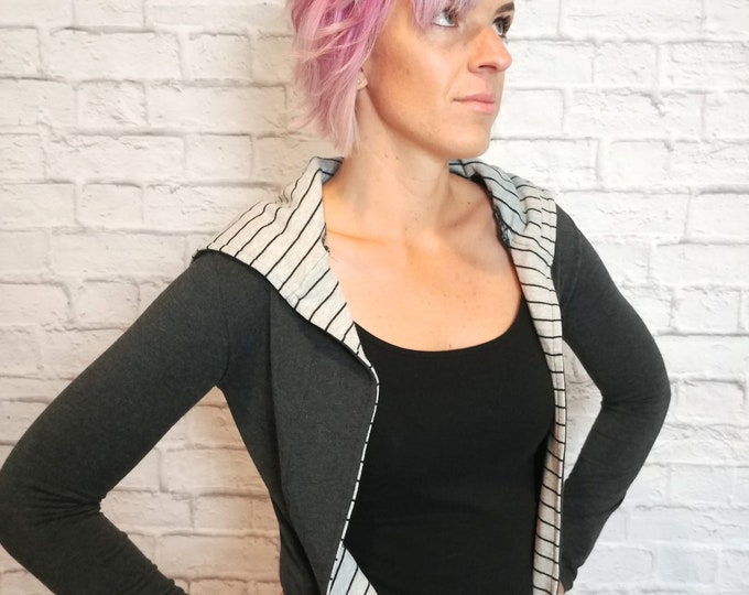 Organic Cotton Hooded Cardigan, Womens Cardigan, Ethical Clothing Gifts for Her