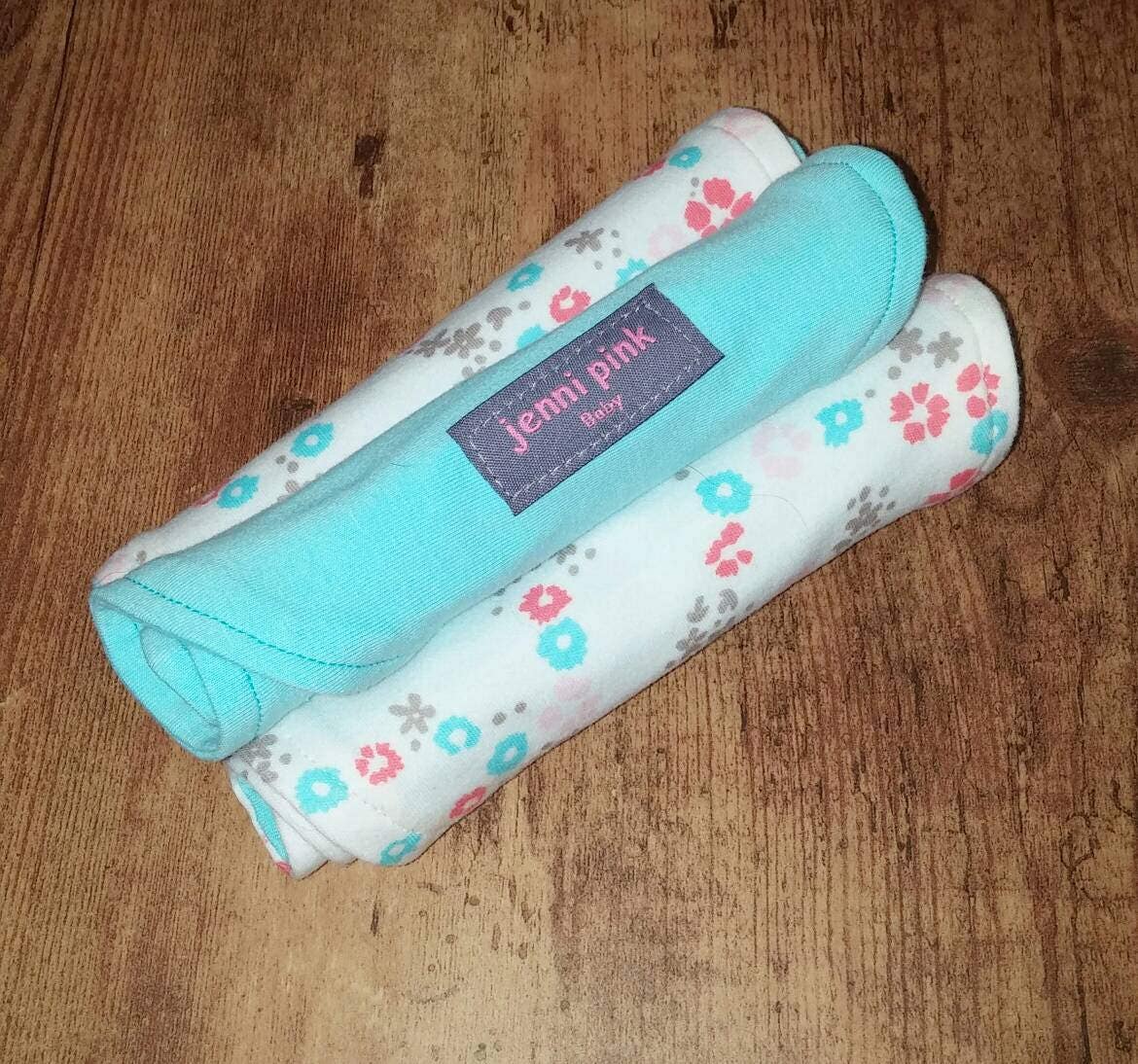 Organic Cotton Floral Burp Cloths