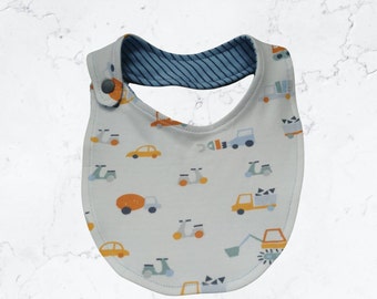 Construction Trucks Baby Bib