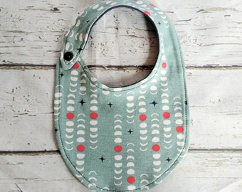 Organic Cotton Moon Phase Baby Bib