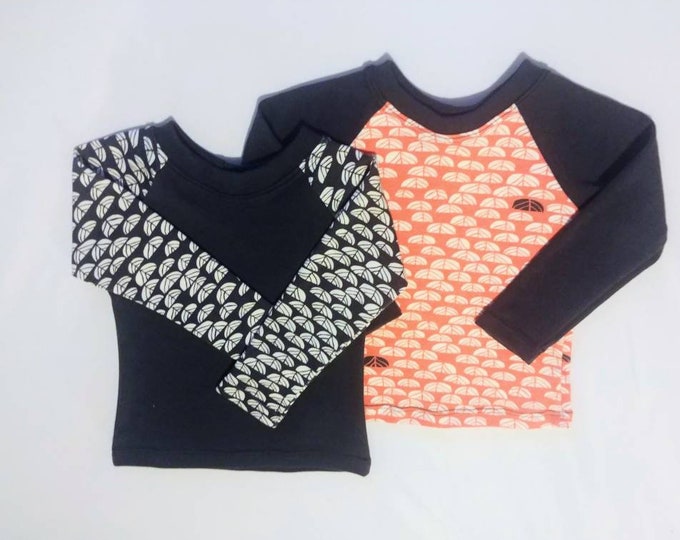 Long Sleeve Raglan Shirt  Various Colors SZ 18m /2t