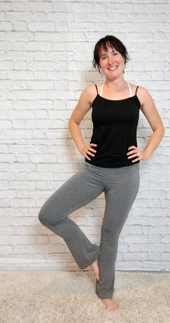 Flair Leg Leggings for Women, Bamboo Yoga Pants, Organic Cotton