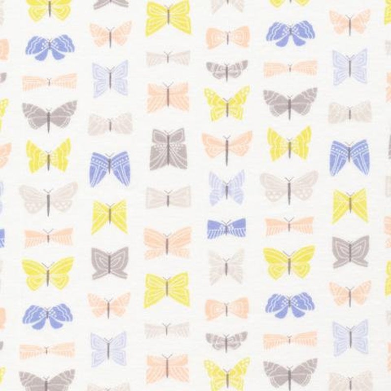 Organic Baby Bib, Pastel Butterfly Drool Bib, New Baby Gift Dribble Bibs, Organic Cotton Baby Bibs, Organic Baby Girl Gift image 2