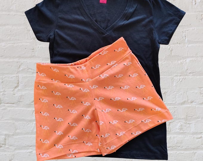 Organic Cotton Pajama Shorts T Shirt Two Piece Set
