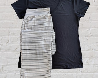 Organic Cotton Sleepwear: Lightweight Pajama Set for Women - Loungewear Gift for Her