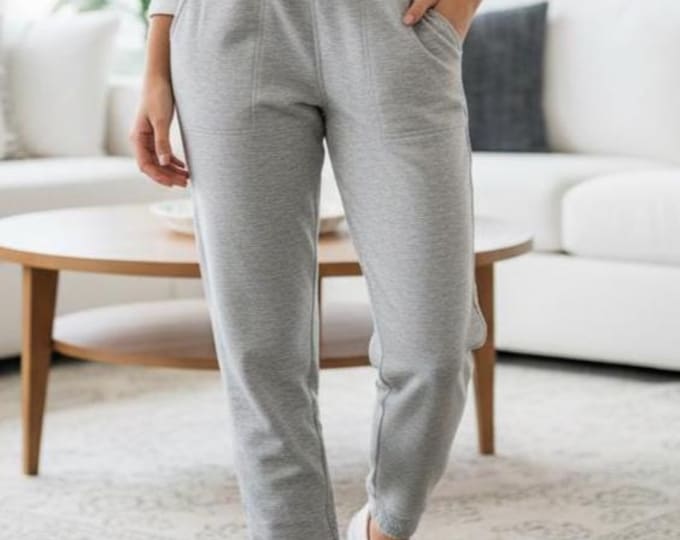 Eco-Friendly Women's Lightweight Fleece Jogger Pants - Comfortable Loungewear Gift For Her