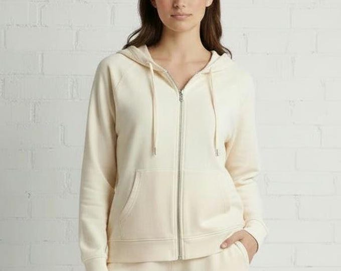 Eco-Friendly Women's Fleece Hoodie - Women's Hooded Sweatshirt- Gift for Her