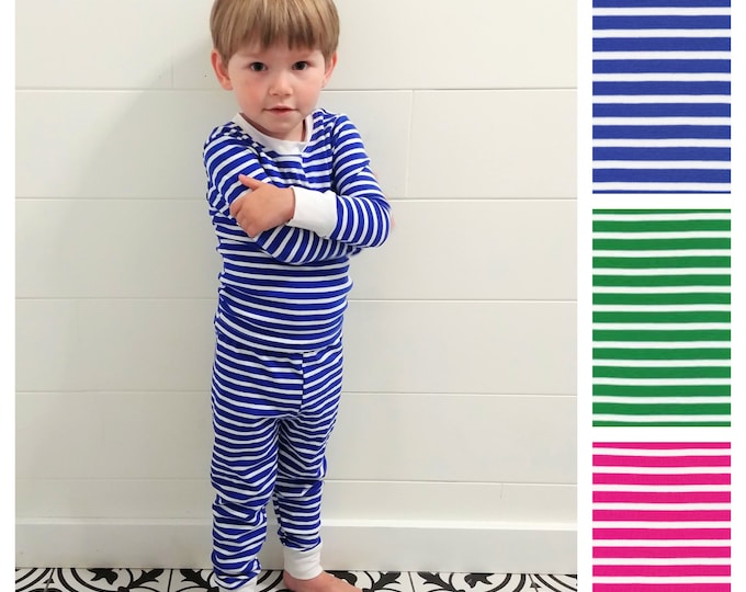 Stripe Toddler Pajama Set -GOTS Certified organic cotton