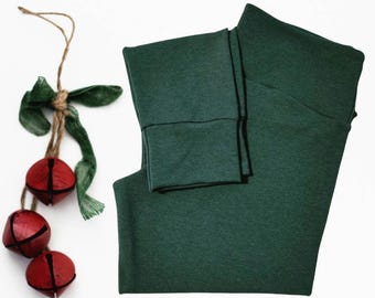 Bamboo Organic Cotton Womens Leggings FRENCH TERRY
