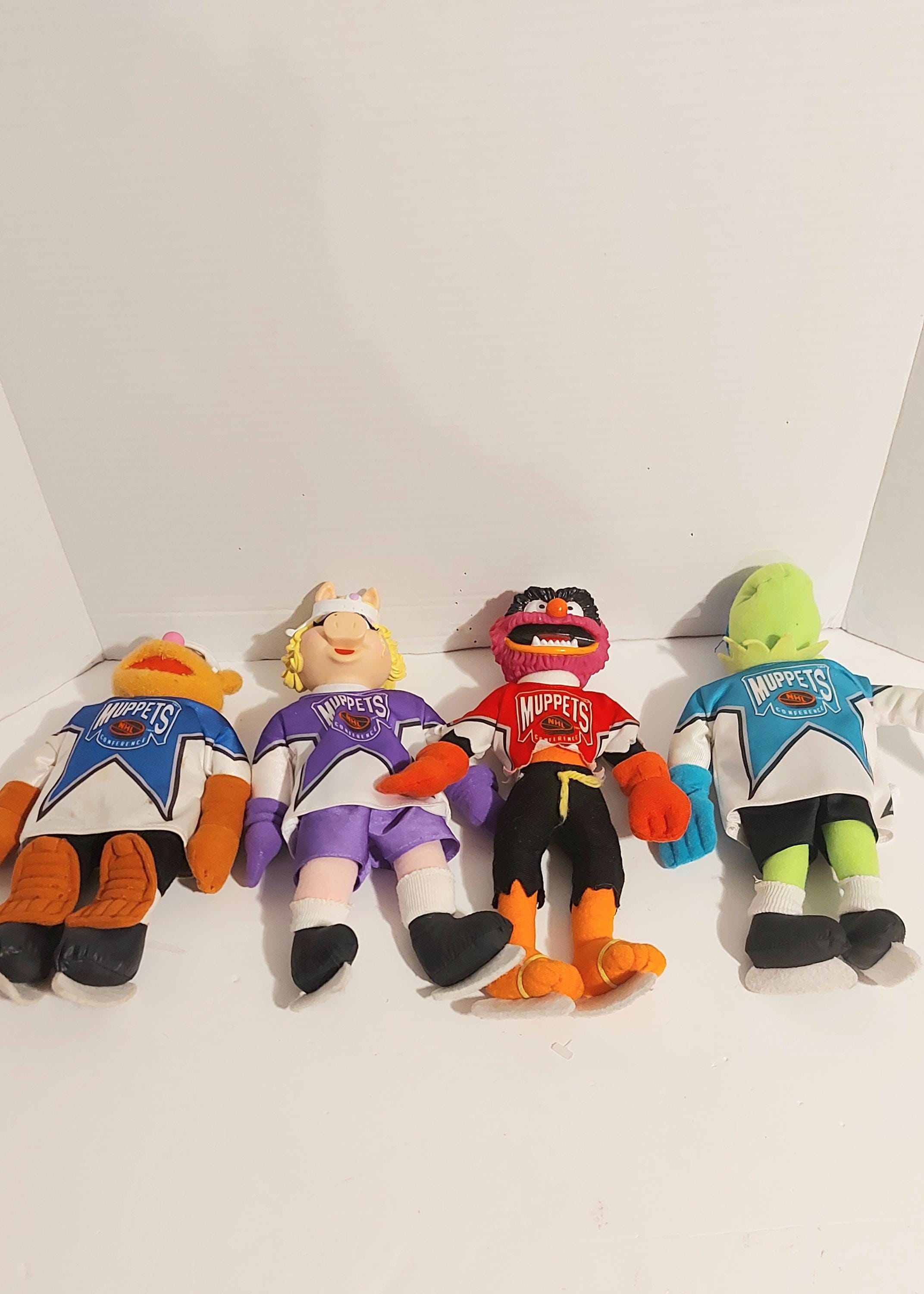 Vintage Lot of 4 Mcdonalds Muppets Plush Hockey Players Released