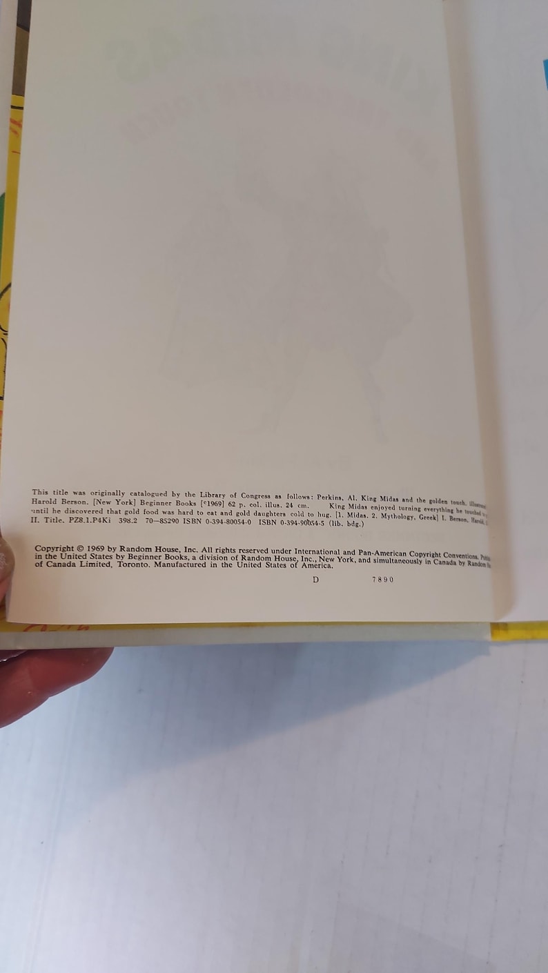 Vintage King Midas and the Golden Touch RARE by Al Perkins, Random ...