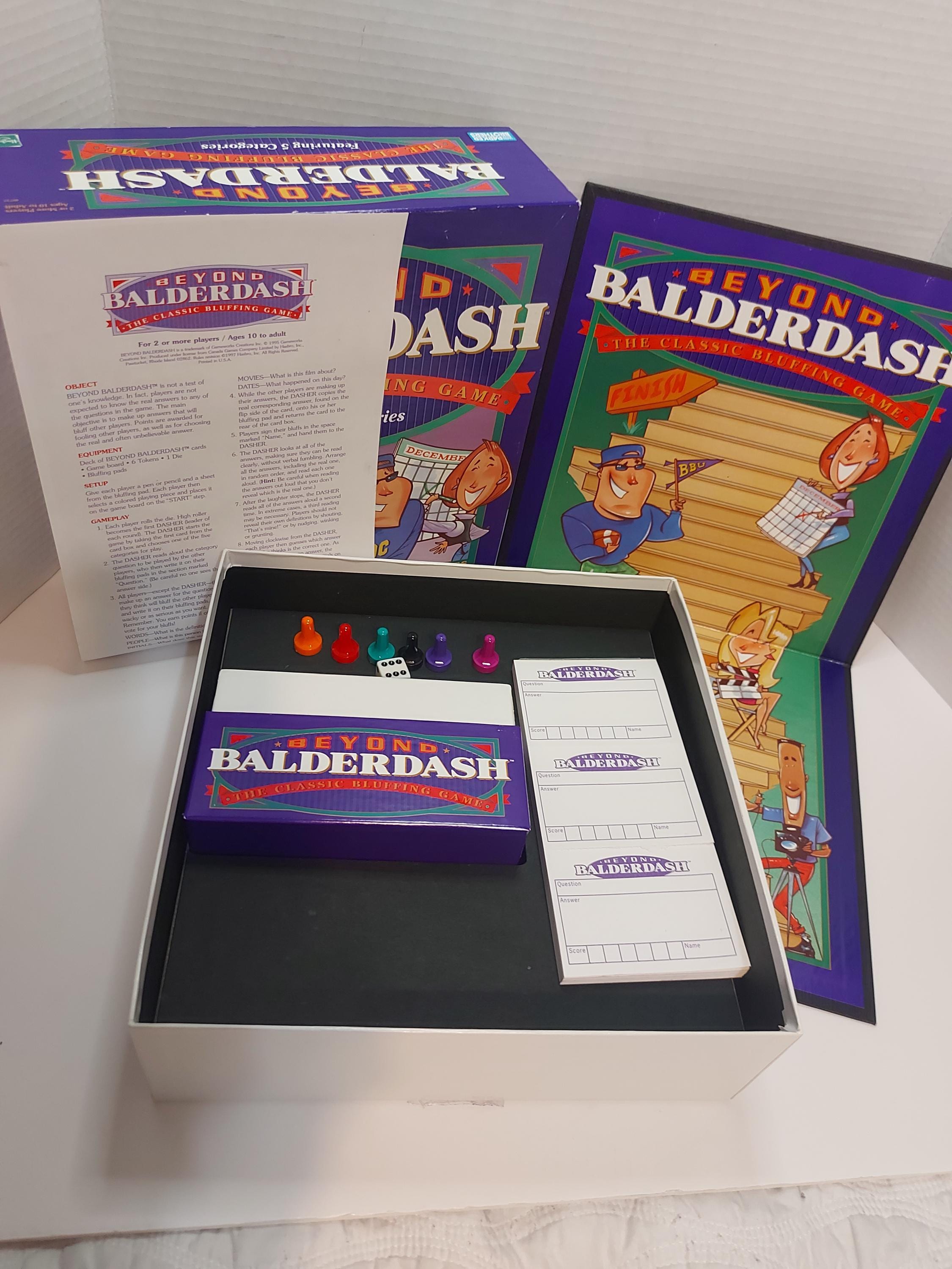 Vintage Balderdash 1st Edition Board Game,1984, Original,complete