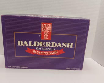 Vintage Balderdash 1st Edition Board Game,1984, Original,Complete
