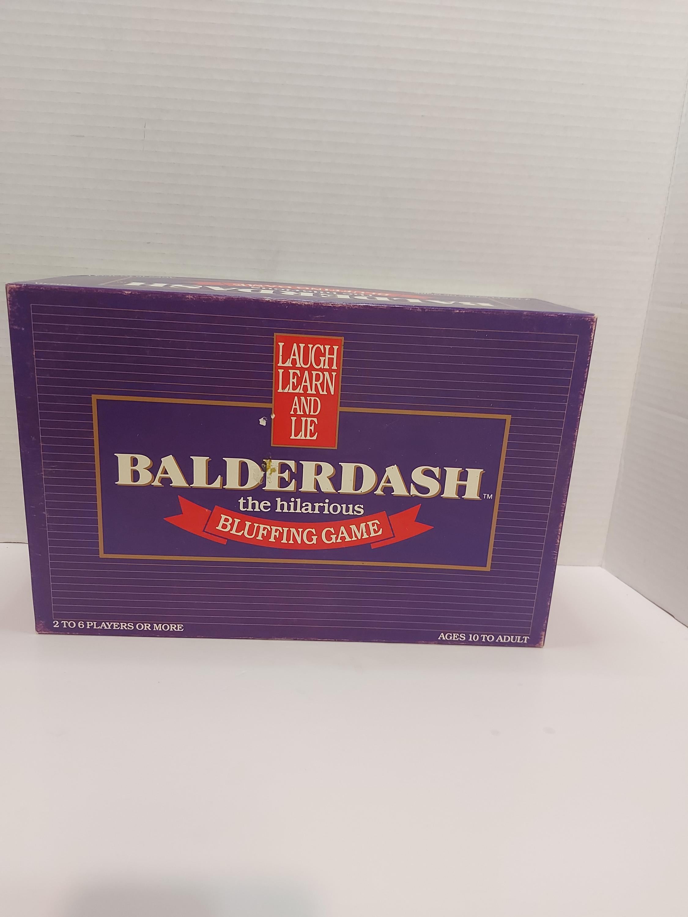 Vintage Balderdash 1st Edition Board Game,1984, Original,complete