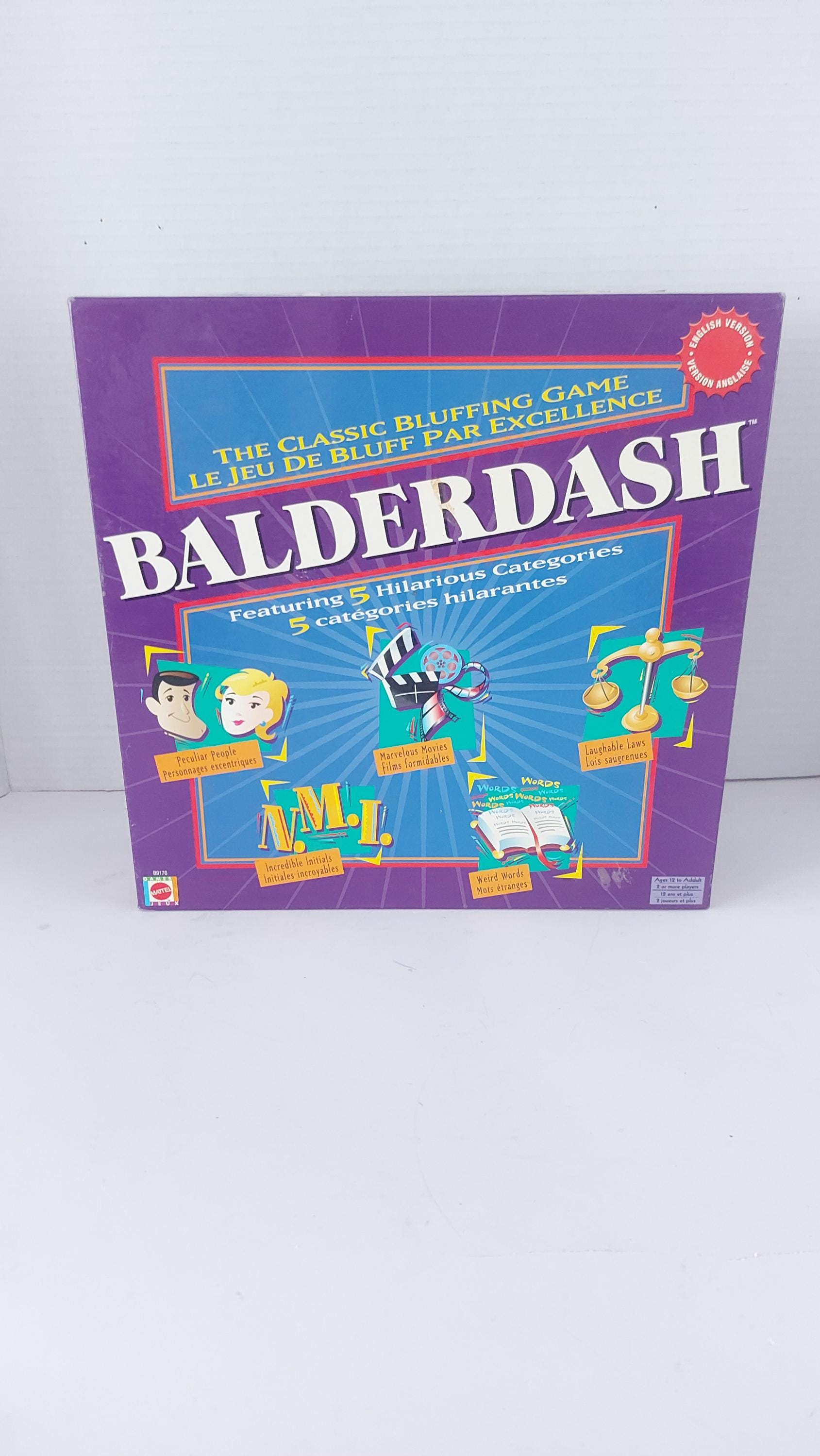Vintage Balderdash the Classic Bluffing Game,mattel,2003,complete - Etsy