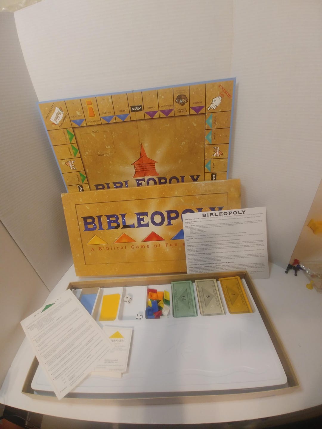 Vintage Bibleopoly Board Game 1991 Christian Game, Complete Etsy
