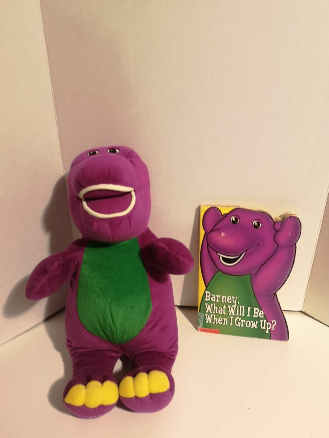 Vintage Barney the Purple Dinosaur Plush,htf 22