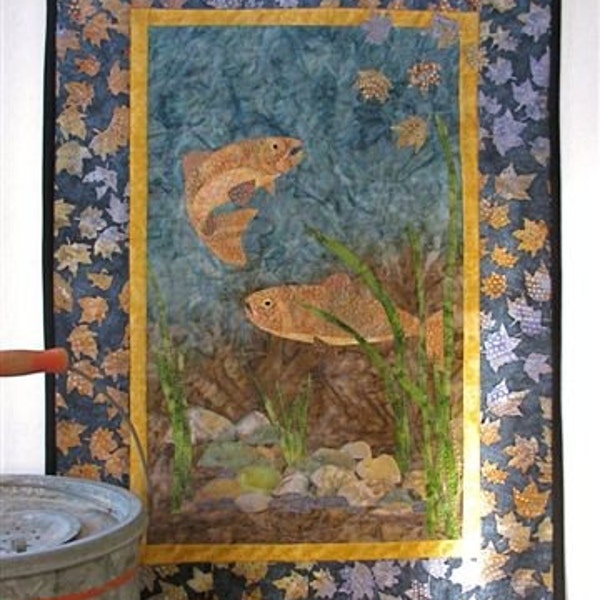 Trout Stream Art Quilt