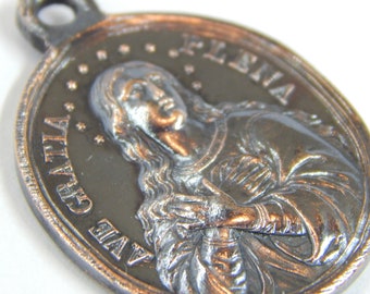 Antique Virgin Mary - Alphonsus Rodriguez Catholic Medal | Patron Saint Jewelry | Catholic Charms | Ave Gratia Plena Catholic Shops 21