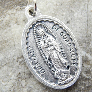 Our Lady of Guadalupe Catholic Medal | Spanish Catholic Medals | Virgen María | Spanish Mary Catholic Pendants | Catholic Jewelry Supply