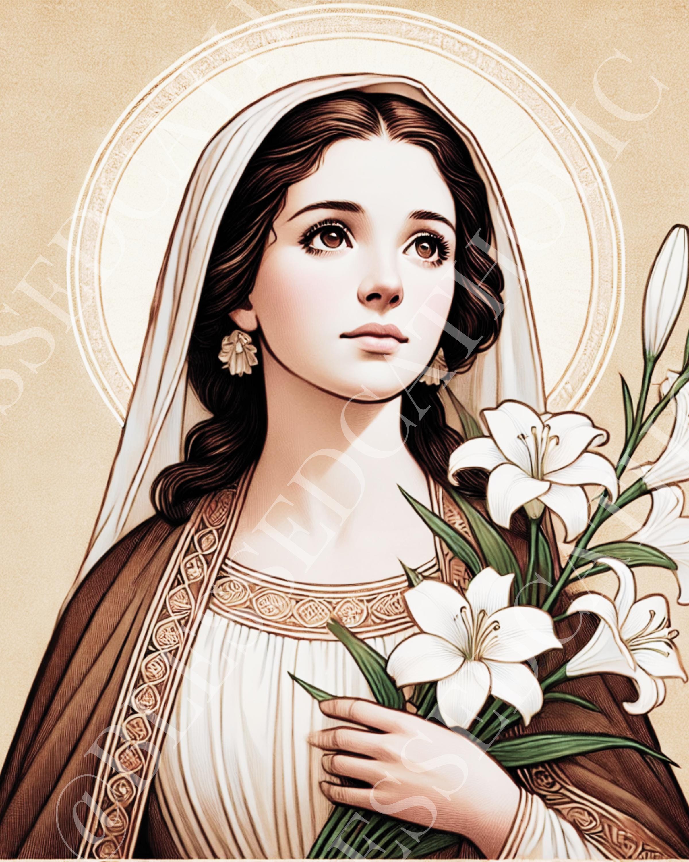 Saint Maria Goretti Art: Catholic Patron Saint Image (digital Download ...