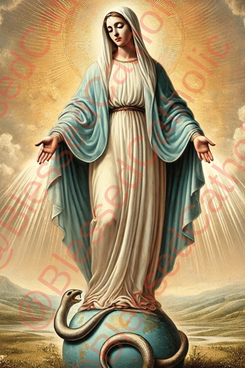Our Lady of Grace Art: Catholic Virgin Mary Printable (digital Download ...
