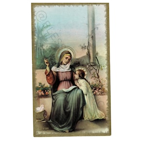 Antique Saint Anne Digital Download | Pregnancy Saints | St Anne Beaupre Images | Catholic Downloadable Picture | Digital Catholic Items