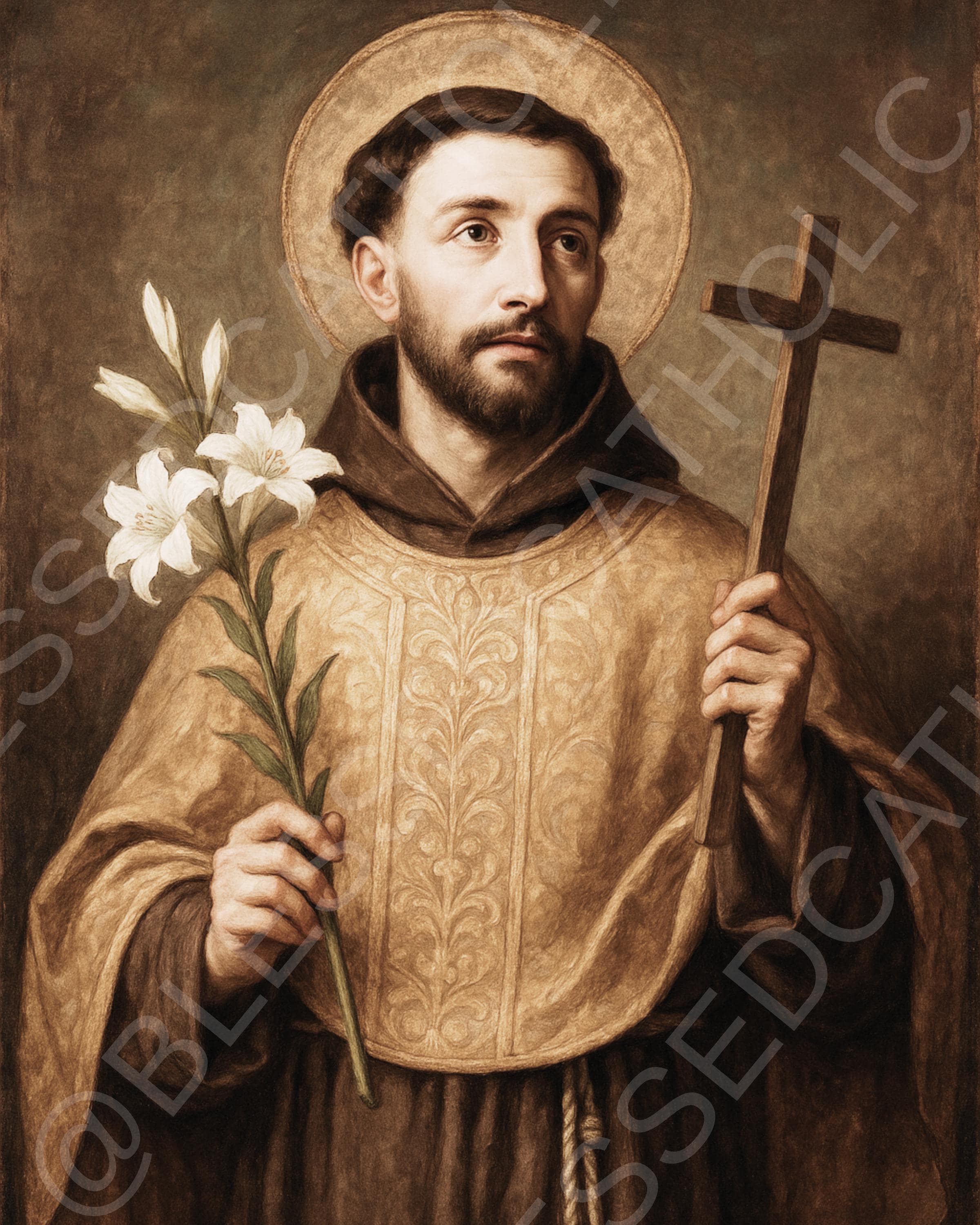 Saint Francis of Assisi Art Print | Catholic Patron Saint for Animals ...