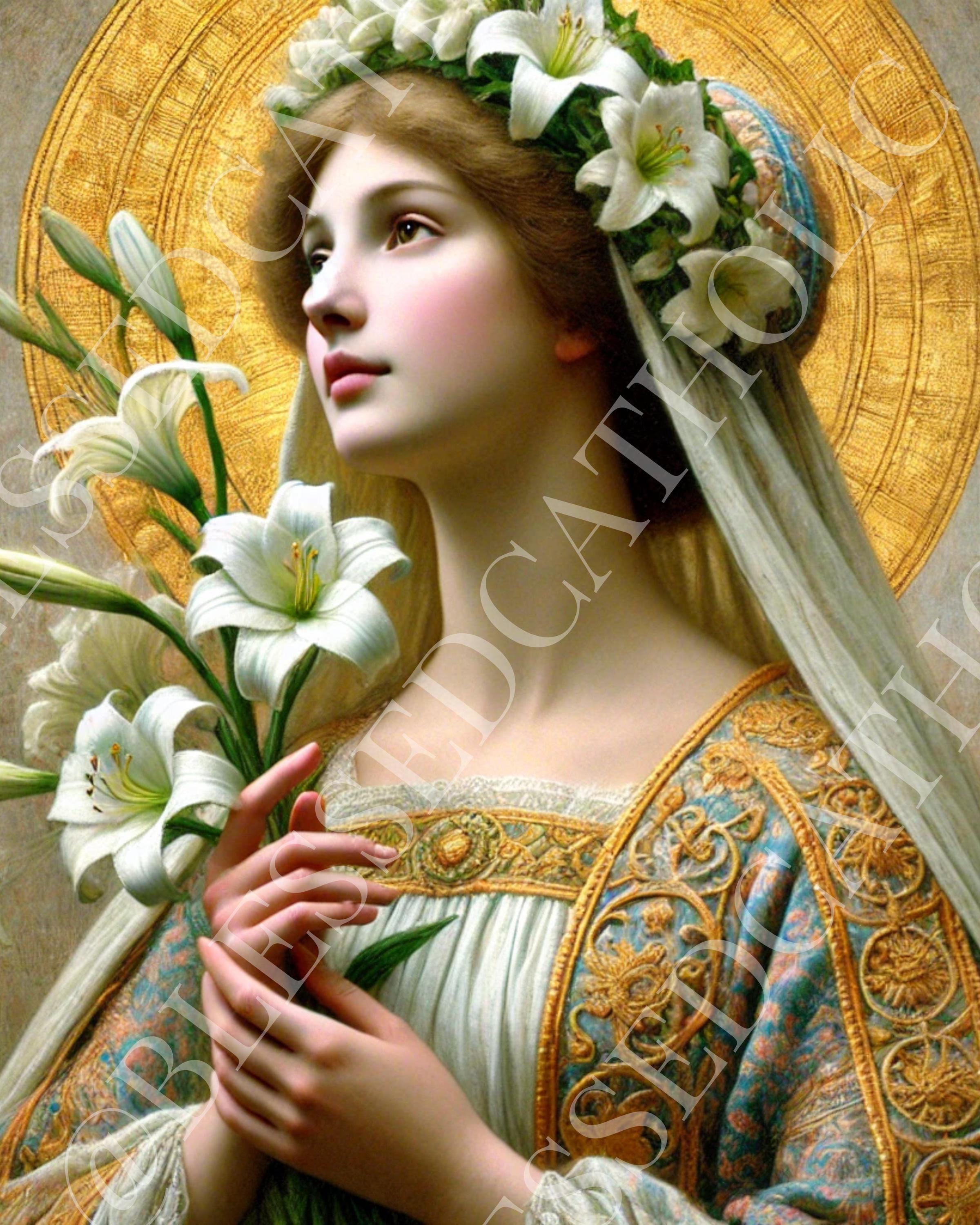Saint Maria Goretti Art: Catholic Patron Saint Image (digital Download ...