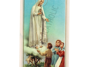 Antique Our Lady of Fatima Digital Download | Virgin Mary Images | Catholic Downloadable Picture | Digital Catholic Items