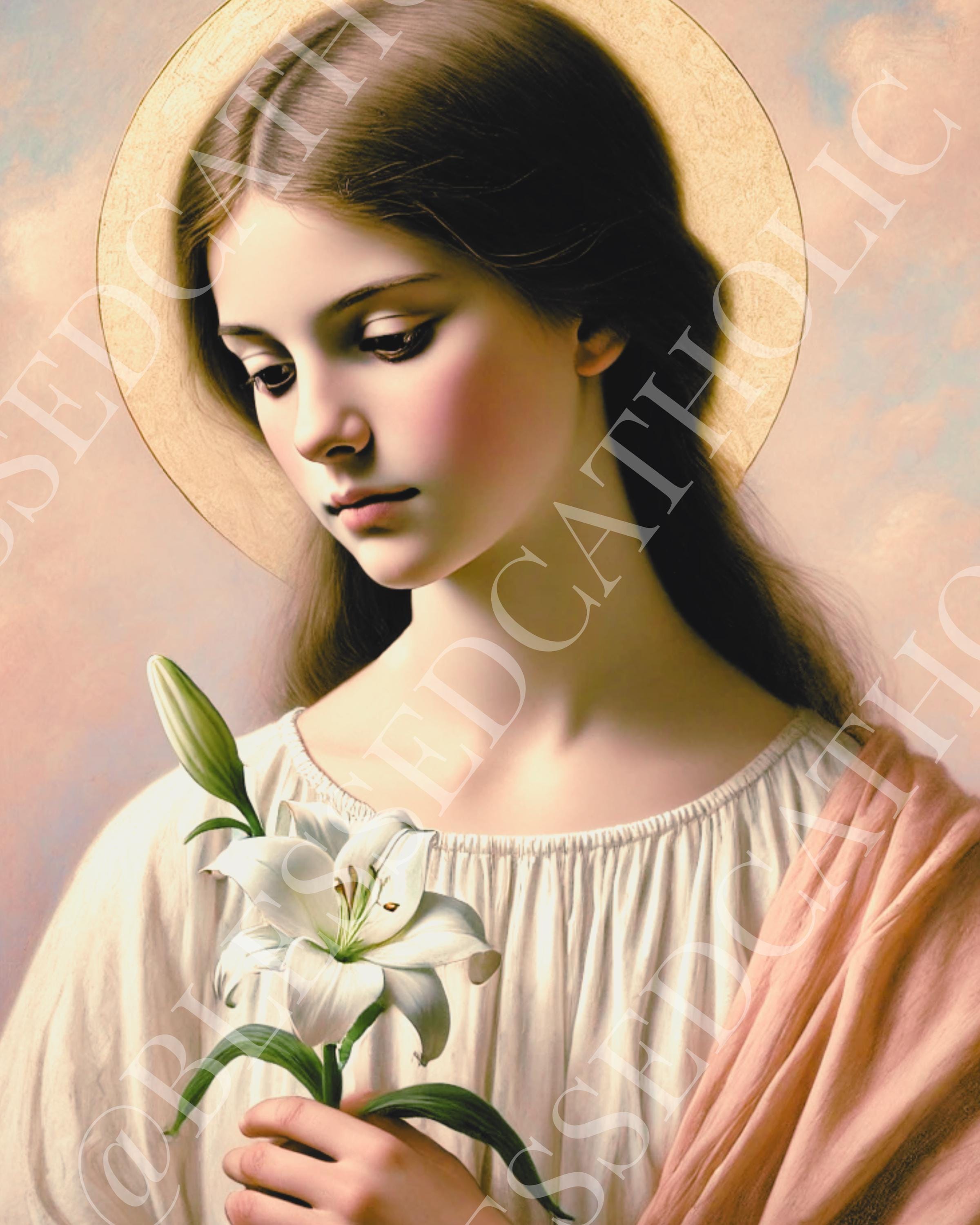 Saint Maria Goretti Art: Catholic Patron Saint Image (digital Download ...