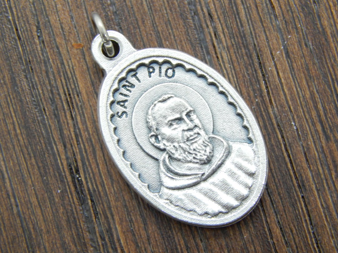 St Padre Pio Medal Pendant Bracelet Or Necklace / Catholic Saint