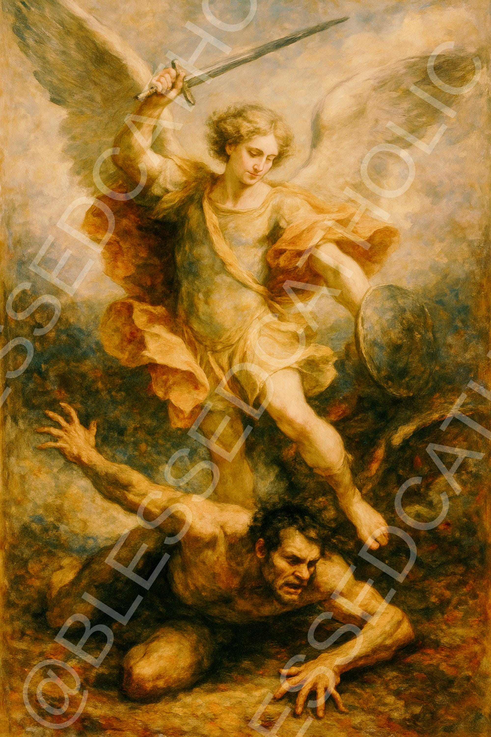 三日間のみ5万円引き　再現不可能！大天使ミカエルのステンドグラス 教会　キリスト il_fullxfull.6890301598_m9xk.jpg