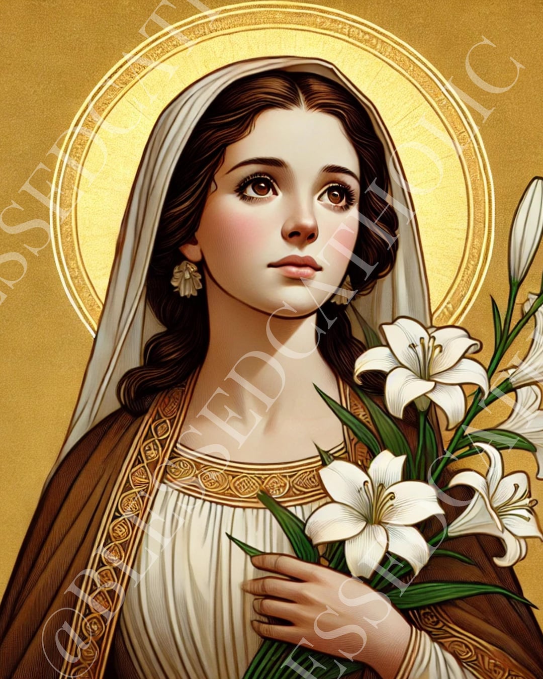 Saint Maria Goretti Art: Catholic Patron Saint Image (digital Download ...